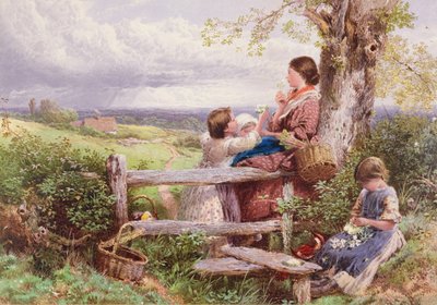 The Rustic Stile by Myles Birket Foster